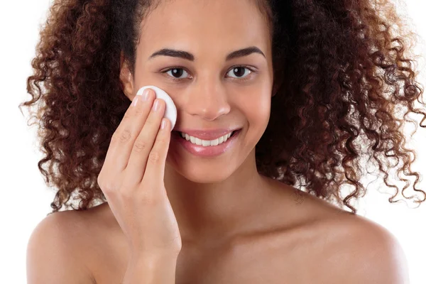 Nooit vergeten over een make-up verwijderen — Stockfoto