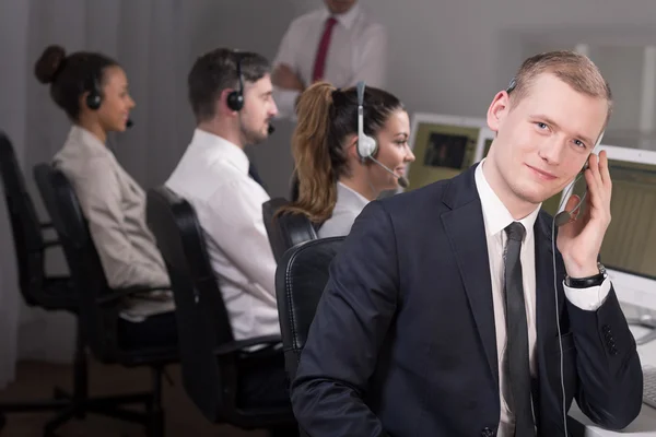 Call Center - wir sind hier, um Sie zu hören — Stockfoto