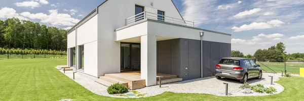 Moderne Architektur für ein Einfamilienhaus — Stockfoto