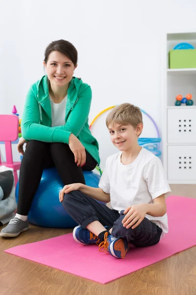 Bent u klaar om te beginnen gymnastische oefeningen? — Stockfoto