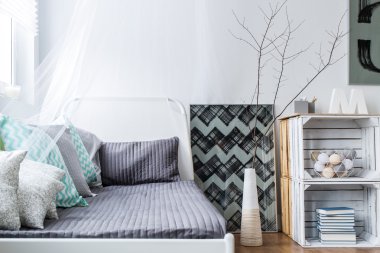 Genç için minimalist rahat Oda