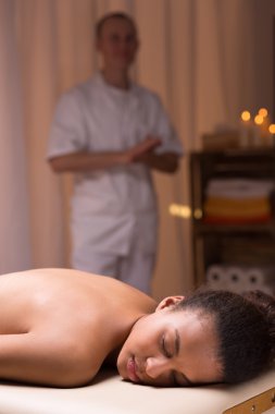 Masaj stres yardım için