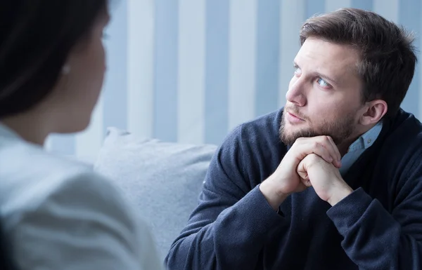 Mann mit psychischen Problemen — Stockfoto