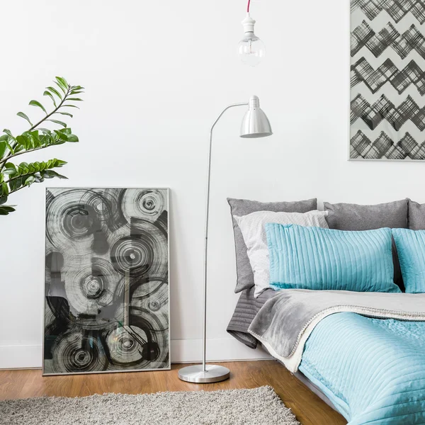 Huiselijke slaapkamer interieur — Stockfoto