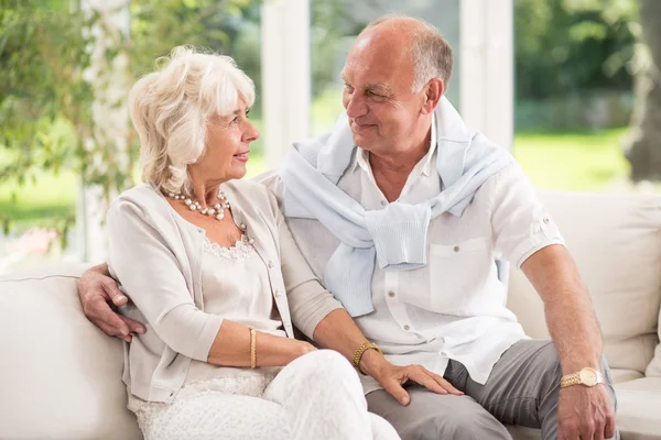 Ömhet i ålderdomen — Stockfoto