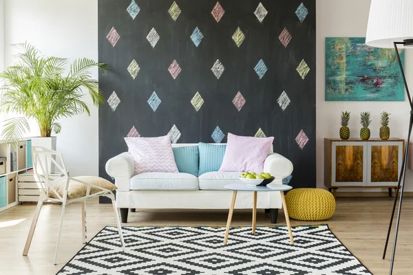 Trendy living room idea — Stock Photo, Image