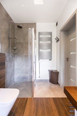 Şık banyo ve modern duş