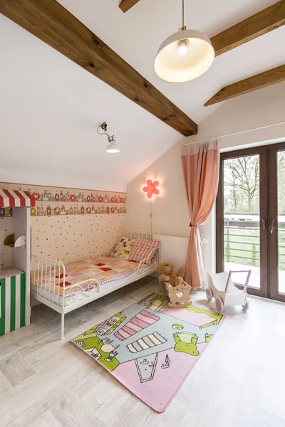 Little princess's room in stylish residence — Stock Photo, Image