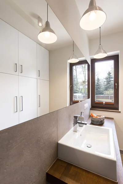 Bathroom designed with idea and style — Stock Photo, Image