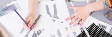 Kesme kenarı tasarımlar moda sanayî için