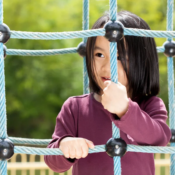 Cute girl on playground — Stock Photo, Image