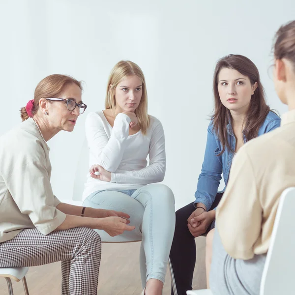 Psychotherapie für Menschen mit Problemen — Stockfoto