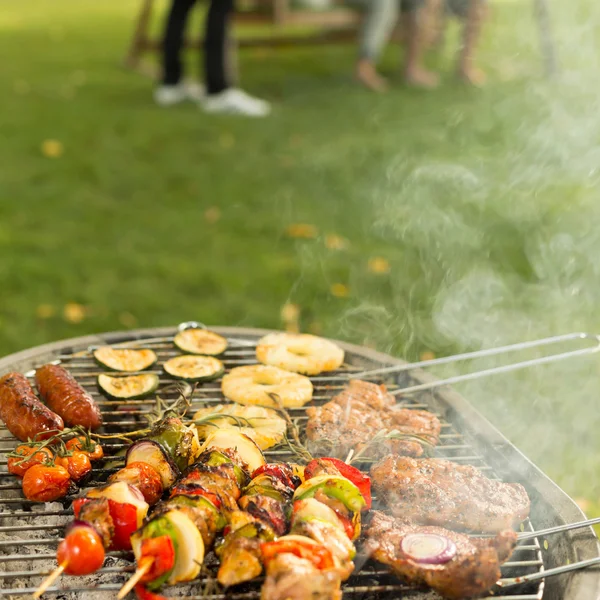 Grill on summer afternoon — Stock Photo, Image