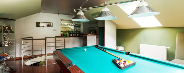 Trendy billiard room design — Stock Photo, Image