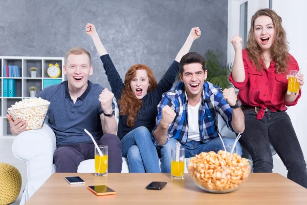 Endlich ein Tor für unser Team! — Stockfoto