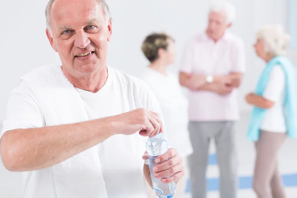 Drink water, exercise and be fit! — Stock Photo, Image