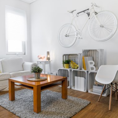 Hippi tarzı oda iyi bir atmosfer ile