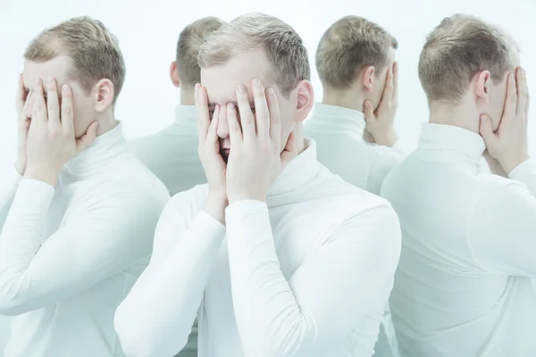 Suffering from identity disorder — Stock Photo, Image