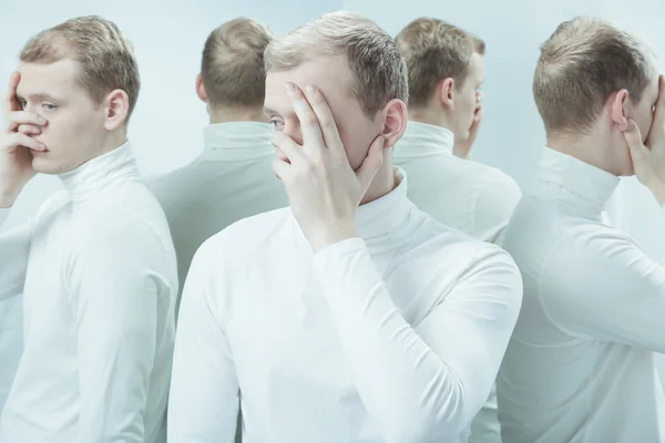 Schizophrenic man in hospital — Stock Photo, Image