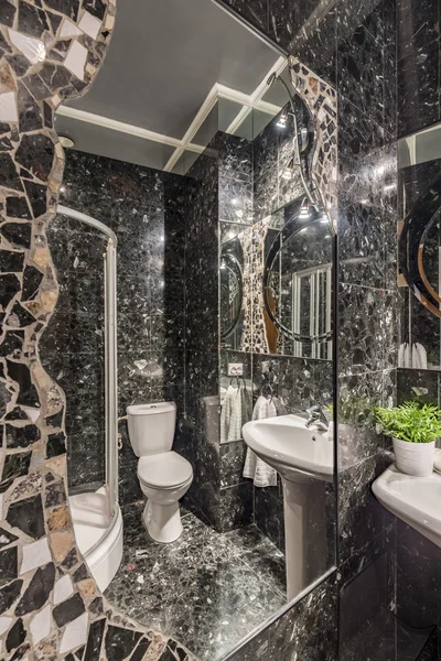 Sparkling bathroom lights resembling starry night — Stock Photo, Image