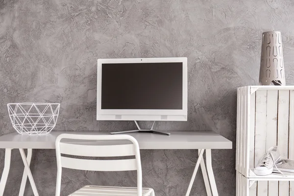 White minimalist furniture — Stock Photo, Image