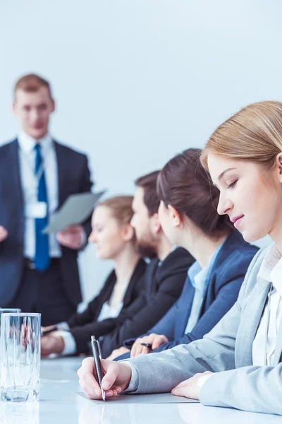 Jaarlijkse vergadering met de Raad van bestuur van managers — Stockfoto