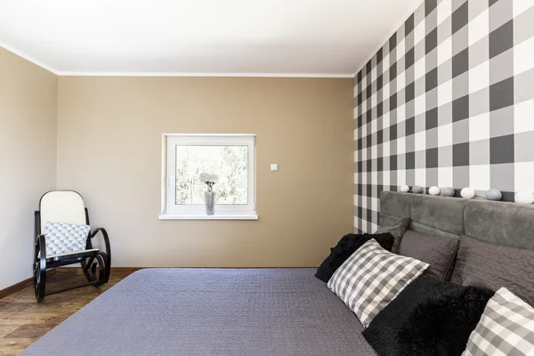 Minimalistische stijl slaapkamer idee — Stockfoto