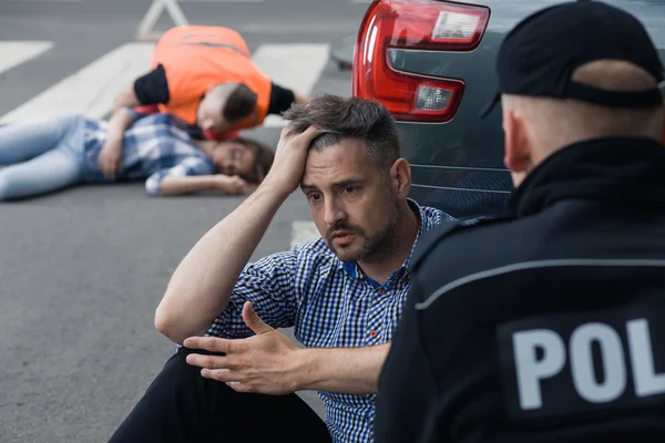 Ik weet niet hoe het gebeurd is... — Stockfoto