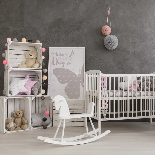 Bästa baby girl room idé — Stockfoto