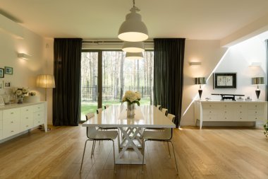 minimalist yemek odası