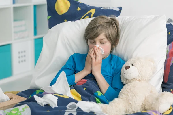 Wyniki epidemii grypy w szkole — Zdjęcie stockowe