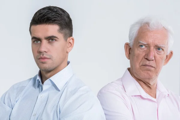 Quarell van twee sterke persoonlijkheden — Stockfoto