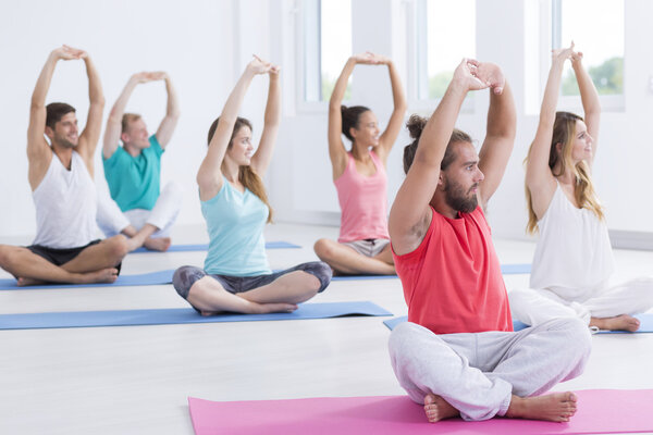 Het yoga tijd — Stockfoto