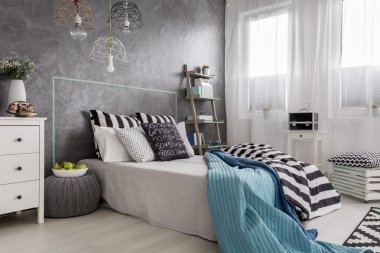 Yaratıcı dekorasyon fikir yatak odası