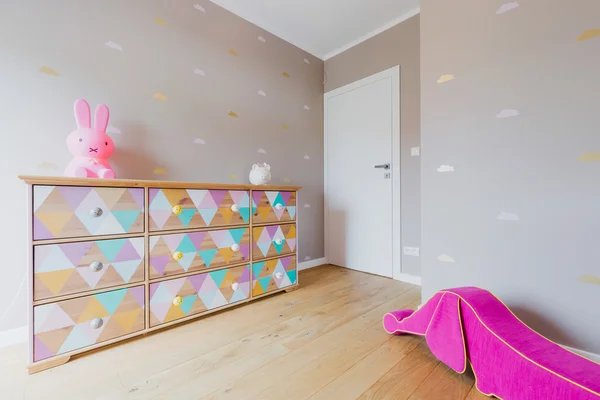 Творческие идеи для комнаты маленькой девочки — стоковое фото