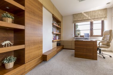 Modern ve rahat ofis Oda lüks bir evde