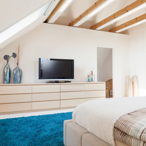 Kamar tidur mewah dalam gaya modern — Stok Foto