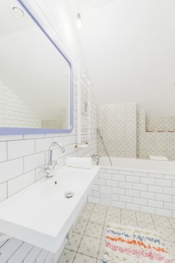 Saf banyo dekor tazelik hissediyorum