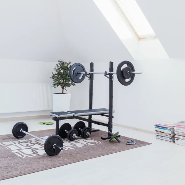 Small home gym — Stock Photo, Image