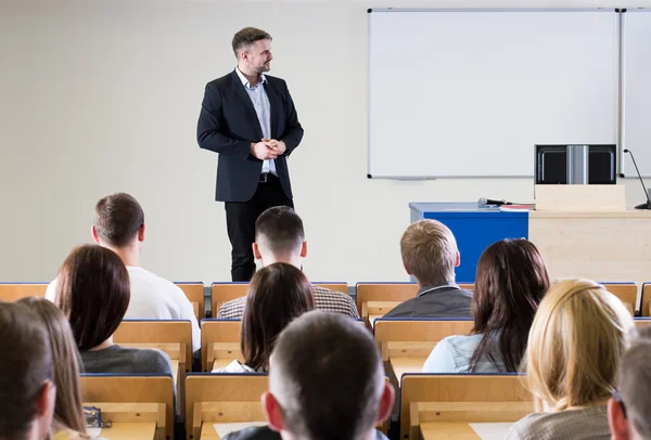 Curiously we look forward to further development of the lecture — Stock Photo, Image