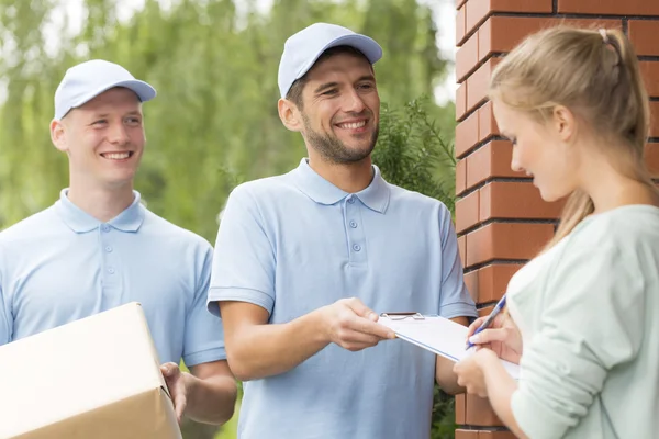 Delivery always on time — Stock Photo, Image