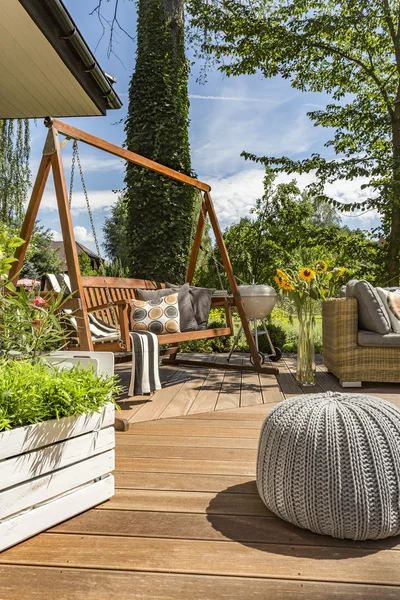 Prachtige villa patio idee — Stockfoto