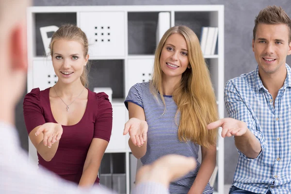 Låt händerna tala — Stockfoto