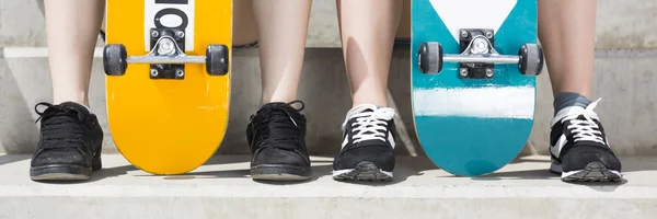 Dream team - io e il mio skateboard — Foto Stock