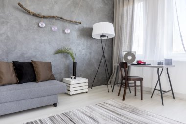 Çağdaş bir daire şık köşesinde