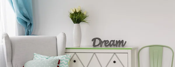 Sala de estar do seu sonho — Fotografia de Stock