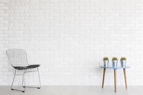 Punto de descanso de vanguardia en un interior minimalista — Foto de Stock