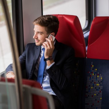 İşadamı tren resmi