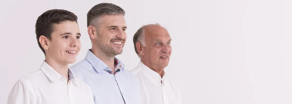 Tres generaciones de hombres —  Fotos de Stock