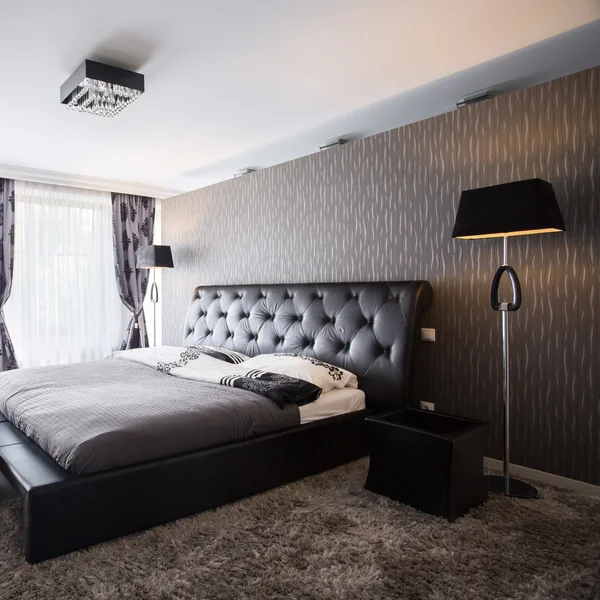 Ekskluzywnej sypialni w luksusowych rezydencji — Zdjęcie stockowe